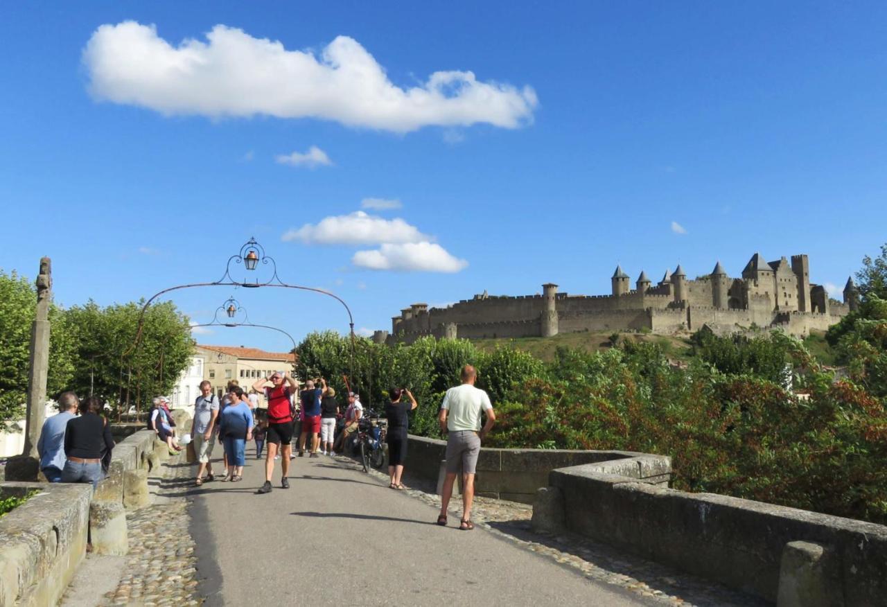 Tout Confort ! Climatisation, Calme, Piscine, Parking Gratuit, Terrasse, Wifi Lejlighed Carcassonne Eksteriør billede